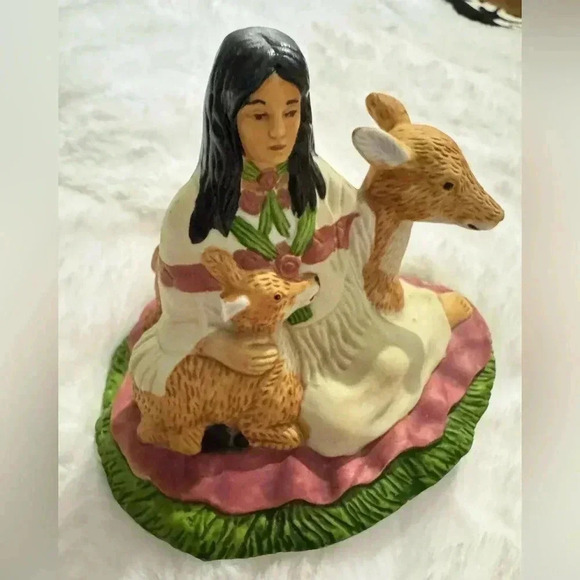 Vintage Native American Deer Animal Statue Figurine 1992 - Picture 3 of 10